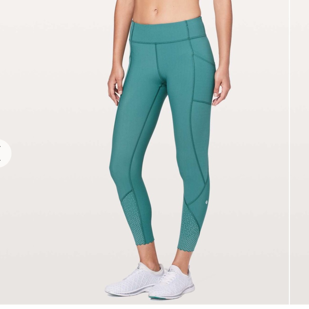 EUC Lululemon Tight Stuff Tight II 25" Deep Cove Size 8